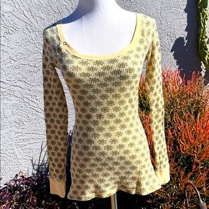 Free People Waffle Tee